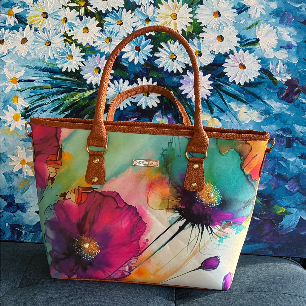 Chula Colorful Floral Women's Tote Bag Like New